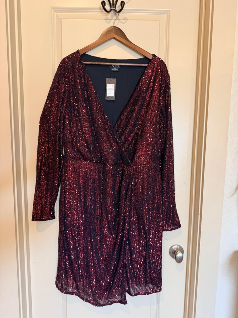 City Chic Ruby Sequin Dress